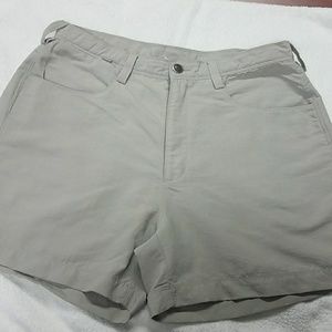 North Face khaki shorts size 8